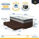 Ver imagem 5 de Cama Box com Colchao Espuma D33 Pillow In Anjos Ortosleep + Auxiliar de Espuma Unique Solteiro 88cm