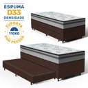 Ver imagem 3 de Cama Box com Colchao Espuma D33 Pillow In Anjos Ortosleep + Auxiliar de Espuma Unique Solteiro 88cm