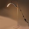 Luminaria Chao Estetica Led Meia Lua Arco 36W Regulavel Suporte Celular Spa Salao Beleza Maquiagem C - 5