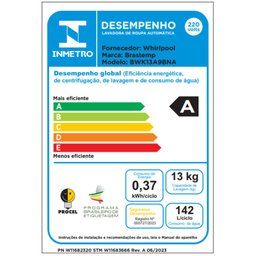 Máquina de Lavar Brastemp 13Kg Cinza Platinum com Ciclo Tira Manchas Advanced e Ciclo Antibolinha - - 18
