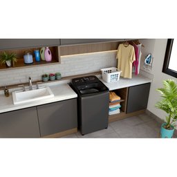 Máquina de Lavar Brastemp 13Kg Cinza Platinum com Ciclo Tira Manchas Advanced e Ciclo Antibolinha - - 17