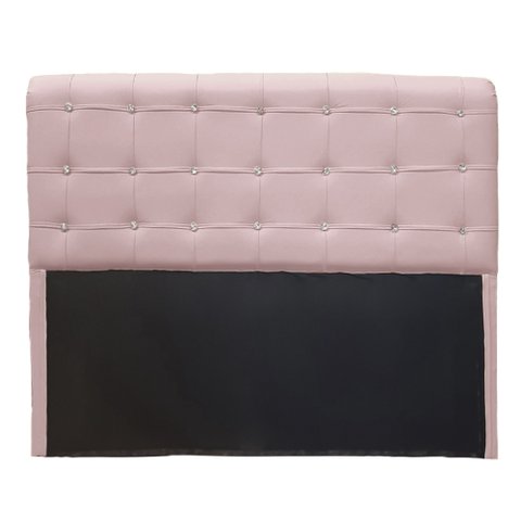 Cabeceira Cristal Suede Rosa Bebe 1,40 - Dominic Decor