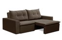 Ver imagem 2 de Sofá Retrátil 2 Lugares 1,80m Londres Suede Marrom Mirra Decor