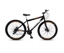 Ver imagem 2 de Bicicleta Aro 26 Aero 21 Marchas Velox - Preto - Ello Cor:preto/laranja