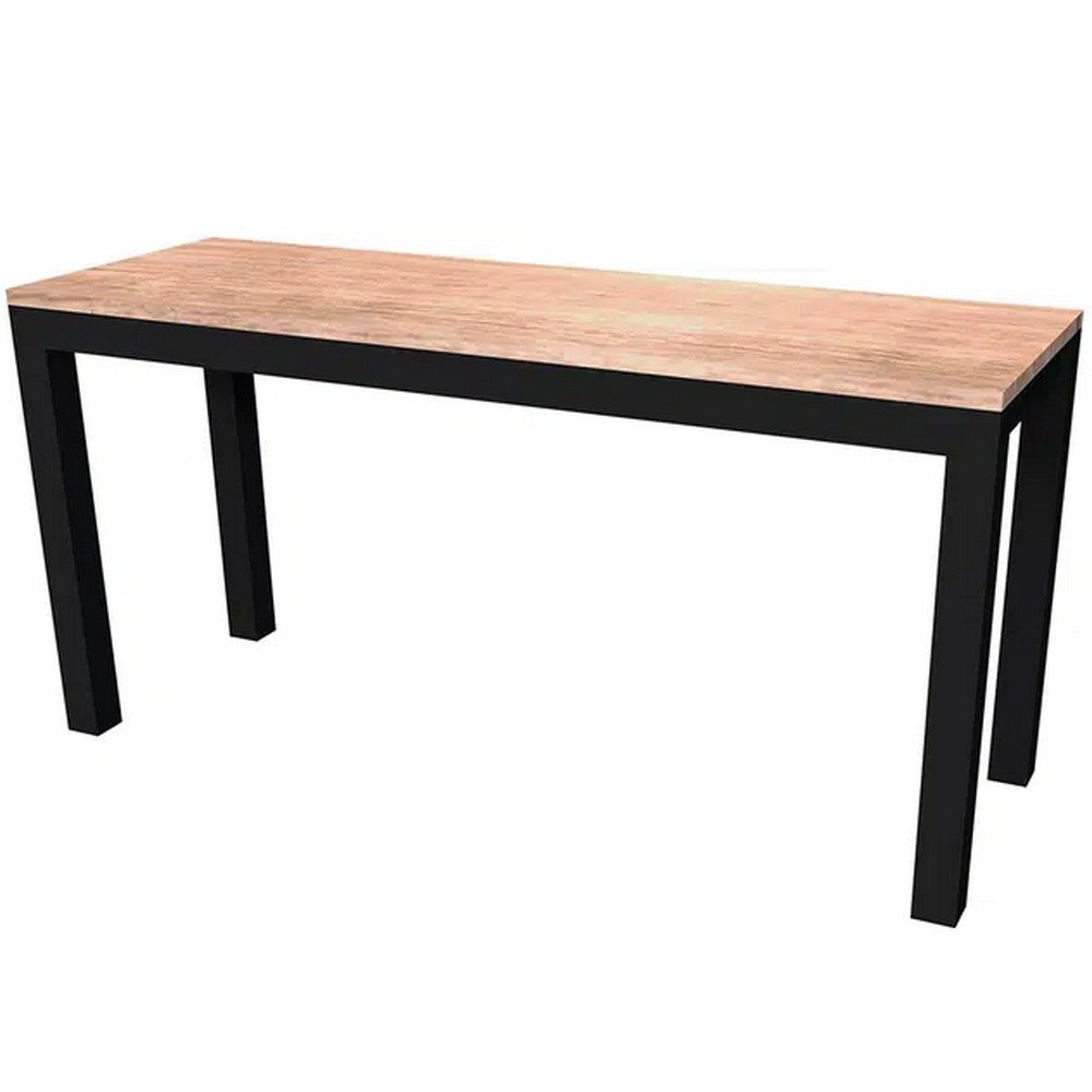 Conjunto de Mesa 2 Bancos 136cm Tampo MDP Estrutura em Aço Aura Fabone - 6