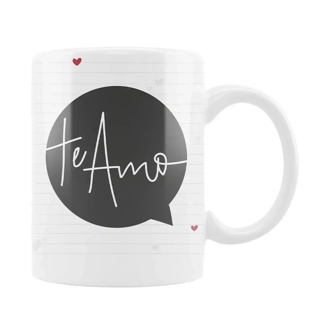 CANECA CILINDRICA - AMO TEU SORRISO BRANCA