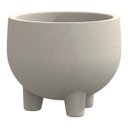 Ver imagem 1 de Vaso Redondo Rústico com Pés 33 (11l) Cor Cimento Japi