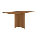 Ver imagem 6 de Conjunto Mesa de Jantar Helo 160cm 6 Cadeiras Jade Revestidas em Suede Carvalho