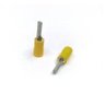 100un Terminal Pino Agulha Pre Isolado 4,0mm a 6,0mm Amarelo - 5