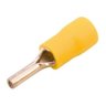 100un Terminal Pino Agulha Pre Isolado 4,0mm a 6,0mm Amarelo - 2