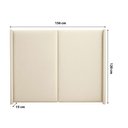 Ver imagem 3 de Cabeceira Cama Casal 156cm Estofada Linho ou Veludo Editável Cor:veludo Luxor Creme