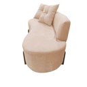 Ver imagem 3 de Namoradeira Sofá Feijão Luna Orgânica Suede Bege