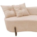 Ver imagem 5 de Namoradeira Sofá Feijão Luna Orgânica Suede Bege