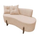 Ver imagem 1 de Namoradeira Sofá Feijão Luna Orgânica Suede Bege