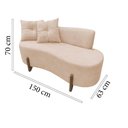 Ver imagem 7 de Namoradeira Sofá Feijão Luna Orgânica Suede Bege