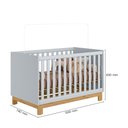 Ver imagem 4 de Berço Mini Cama Q Encanto Slim Cinza 4315 - Qmovi