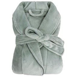 Roupão Luxo Microfibra Macio Mangas Longas Toque Suave - 3