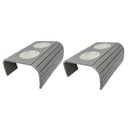 Ver imagem 1 de Kit 02 Esteira Decorativa Laqueada Sofá Copo Alumínio Cinza M A Sorprezo