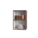 Ver imagem 3 de Armário Aéreo De Cozinha Evidence 1 Porta Com Prateleira Poliman Móveis Amêndoa