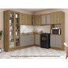 Armário de Cozinha Modulada Completa de Canto 8 Peças 2,59x2,48m 271 Botanic Kappesberg - 1