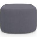 Ver mais imagens de Kit 2 Puffs Decorativos Orgânico para Living Quarto 70cm Doha W01 Suede Cinza - Lyam Decor