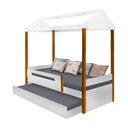 Ver imagem 2 de Bicama Solteiro Divaloto Casa Montessoriana Sara Branco e Mel