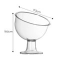 Ver imagem 3 de Kit Com 2 Taças Inclinada Média Acrílico Suporte Doces Balas