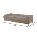 Ver imagem 2 de Sofá Cama 2 Lugares Living Linho M-157 Martins Bege