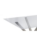 Ver imagem 5 de Mesa de Sala Jantar Volga C/ Tampo de Vidro Quadrado 90cm Niquel - Kappesberg