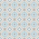 Ver imagem 1 de Papel de Parede Azulejo Clássico em Tons Claros - 2,50x0,50m