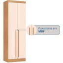 Ver imagem 6 de Guarda-Roupa Modulado 2 Portas com Prateleiras e Cabideiro Infinity Marrom/Cedro/Blush
