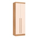 Ver imagem 1 de Guarda-Roupa Modulado 2 Portas com Prateleiras e Cabideiro Infinity Marrom/Cedro/Blush Line