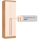 Ver imagem 7 de Guarda-Roupa Modulado 2 Portas com Prateleiras e Cabideiro Infinity Marrom/Cedro/Blush Line