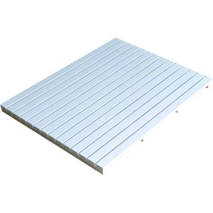 Deck de Madeira Modular 100x50cm com Pintura Neonx:osmocolor Branco Neve