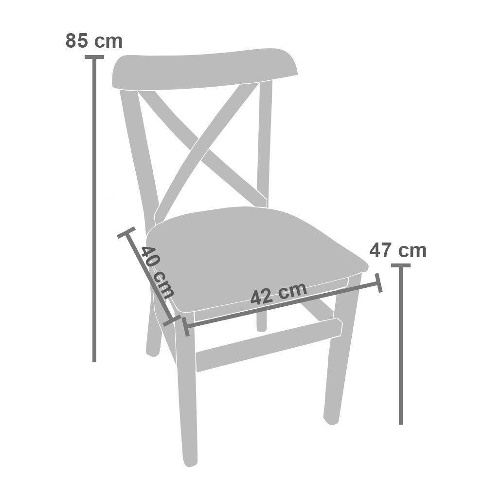 Cadeira Fixa Merlim de Madeira com Estofado - Imbuia - 5
