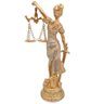 Estátua Dama Justiça 19 Cm Altura Dourado Direito Tres-j02a - 2