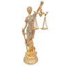 Estátua Dama Justiça 19 Cm Altura Dourado Direito Tres-j02a - 1