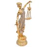 Estátua Dama Justiça 19 Cm Altura Dourado Direito Tres-j02a - 3