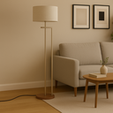 Ver imagem 2 de Luminaria Salone Abajur de Chao Moderno Sala Quarto:palha/champanhe