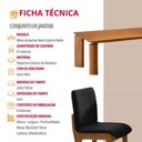 Ver imagem 5 de Conjunto de Jantar Nala 8 Lugares com Cadeiras Bella Linho Preto 220cm Mobillare
