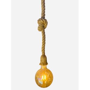 Pendente Corda Retro E27 – 1 Metro com Lampada Filamento
