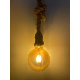 Pendente Corda Retro E27 – 1 Metro com Lampada Filamento - 8
