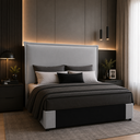 Ver imagem 1 de Cabeceira Viena Estofada Queen 1.60 em Linho para Cama Box Bz Home Decor Cinza-Claro