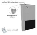 Ver imagem 4 de Cabeceira Viena Estofada Queen 1.60 em Linho para Cama Box Bz Home Decor Cinza-Claro