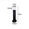 Poste Balizador Luminária Casa Sítio Jardim 50cm Marrom - 2