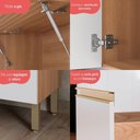 Ver mais imagens de Cozinha Completa Modulada 6 Peças com Balcão para Cooktop Multimóveis Cr20410 Freijó-branco