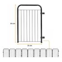 Ver imagem 3 de Módulo 1 Unidade para Cercado Pet em Aço Preto Altura 51cm