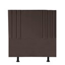 Ver imagem 1 de Cabeceira Estofada Cama Box Solteiro Grécia 110cm Courino:marrom