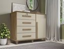 Ver imagem 2 de Cômoda Sapateira Grécia Cinamomo/Off White – RV Móveis
