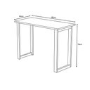 Ver imagem 3 de Escrivaninha Bahamas Mesa para Estudo Pés de Madeira Preto